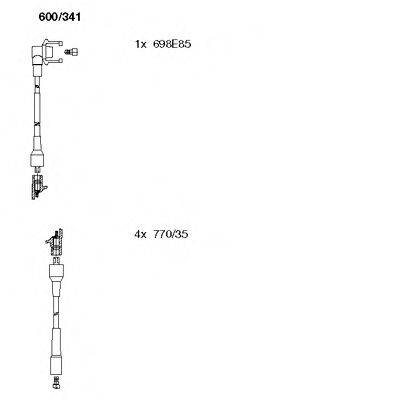 Комплект проводов зажигания 600/341 BREMI