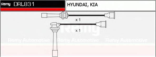 Комплект проводов зажигания DRL831 REMY