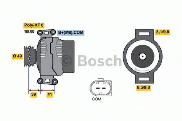 Генератор 0 121 715 012 BOSCH