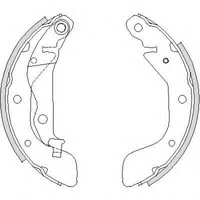 Комплект тормозных колодок Z4208.00 WOKING