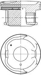 Поршень 41011616 KOLBENSCHMIDT