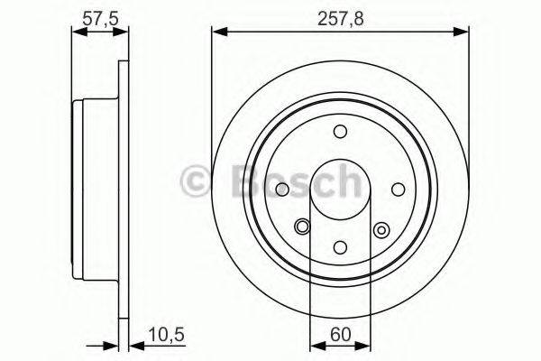 Тормозной диск 0 986 479 S08 BOSCH