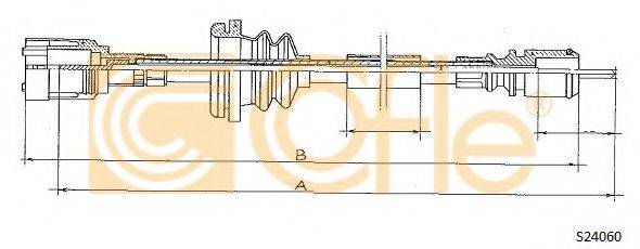 Тросик спидометра S24060 COFLE