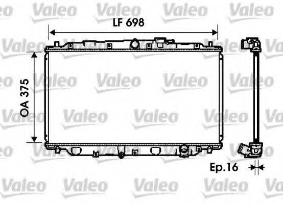 Радиатор, охлаждение двигателя 734624 VALEO