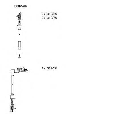 Комплект проводов зажигания 300/594 BREMI