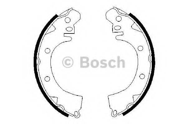 Комплект тормозных колодок 0 986 487 208 BOSCH