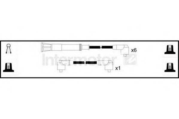 Комплект проводов зажигания 73761 STANDARD