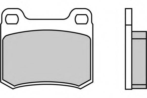 Комплект тормозных колодок, дисковый тормоз 12-0314 E.T.F.
