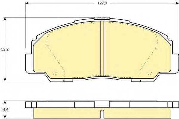 Комплект тормозных колодок, дисковый тормоз 6111359 GIRLING