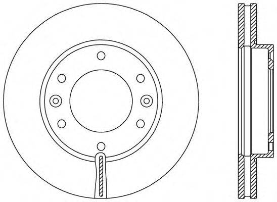 Тормозной диск BDR2371.20 OPEN PARTS