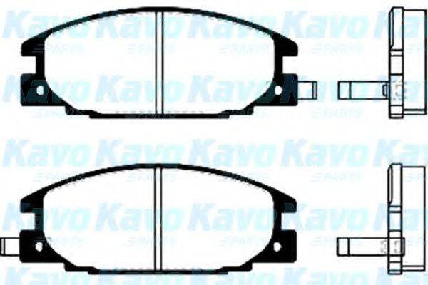 Комплект тормозных колодок, дисковый тормоз BP-3500 KAVO PARTS