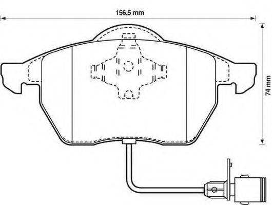 Комплект тормозов, дисковый тормозной механизм