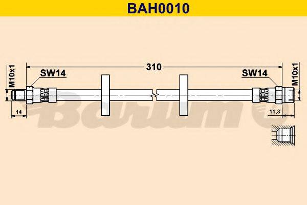 Тормозной шланг BAH0010 BARUM