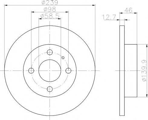 Тормозной диск MDC382 MINTEX