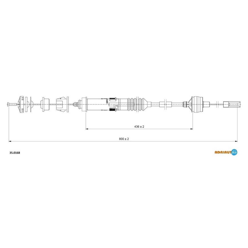 Трос сцепления 35.0168 ADRIAUTO