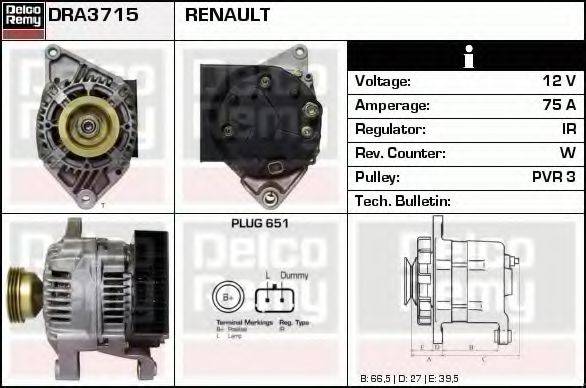 Генератор DRA3715 REMY