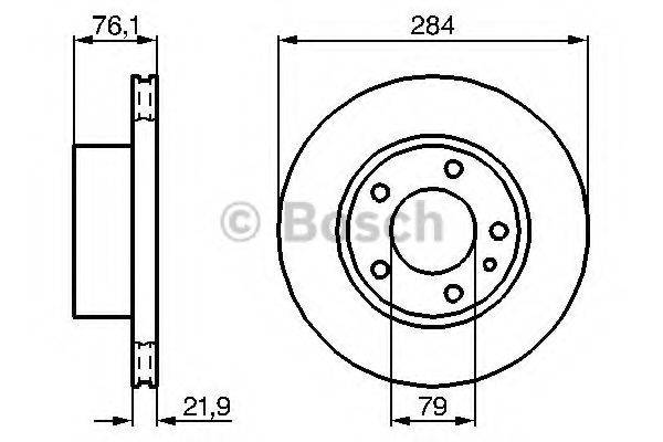 Тормозной диск 0 986 478 043 BOSCH