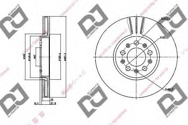 Тормозной диск BD1174 DJ PARTS