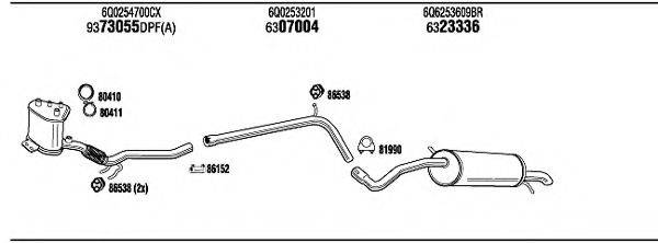 Система выпуска ОГ SEH28132BB WALKER