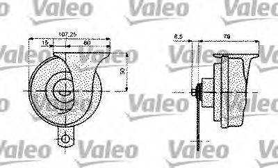 Звуковой сигнал 479002 VALEO