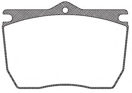 Комплект тормозных колодок JCA824.20 KAWE