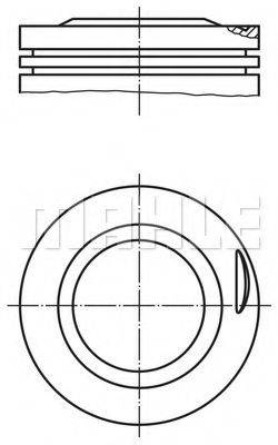 Поршень 081 20 01 MAHLE ORIGINAL