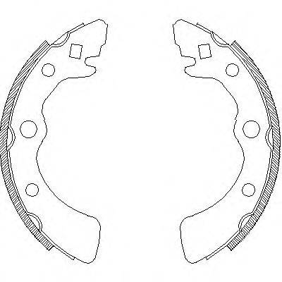 Комплект тормозных колодок Z4323.00 WOKING
