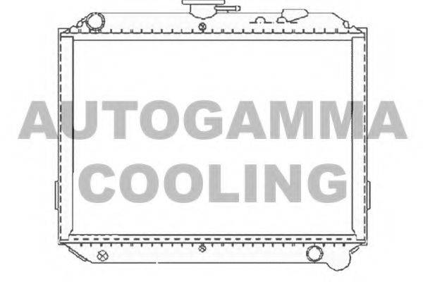 Радиатор, охлаждение двигателя 102216 AUTOGAMMA