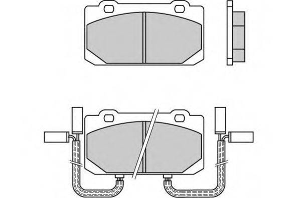 Комплект тормозных колодок, дисковый тормоз 12-0319 E.T.F.