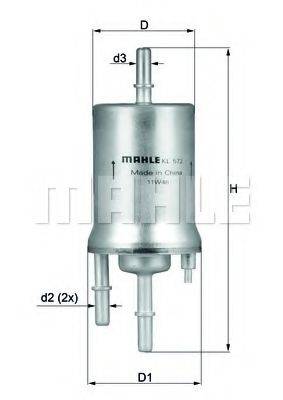 Фильтр топливный KL 572 KNECHT