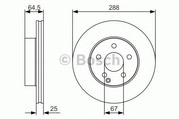 Тормозной диск 0 986 479 S83 BOSCH