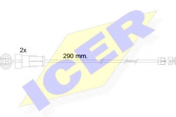 Сигнализатор, износ тормозных колодок 610468 E C ICER