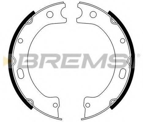 Комплект тормозных колодок, стояночная тормозная система GF0868 BREMSI