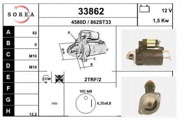Стартер 33862 EAI