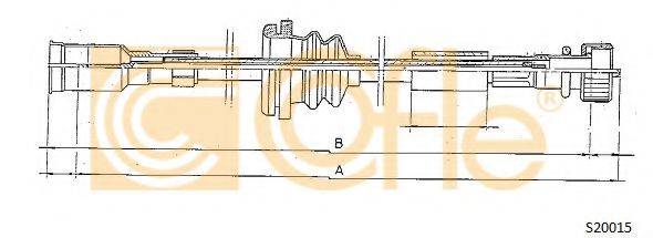 Тросик спидометра S20015 COFLE