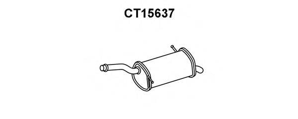 Глушитель выхлопных газов конечный CT15637 VENEPORTE