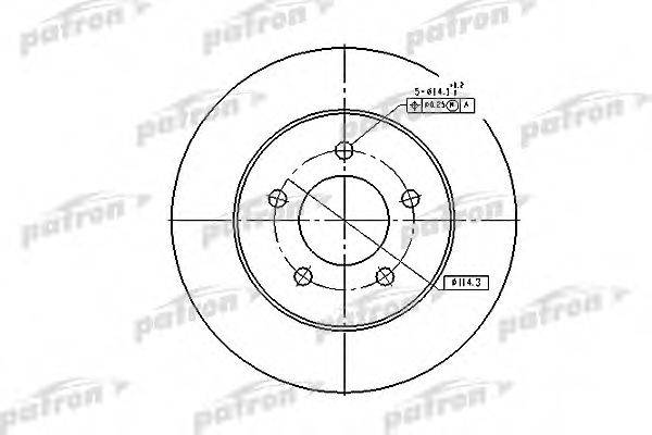 Тормозной диск PBD2678 PATRON