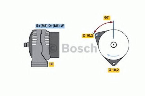 Генератор 0 123 315 501 BOSCH