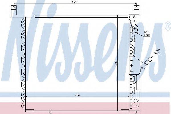 Конденсатор, кондиционер 94375 NISSENS