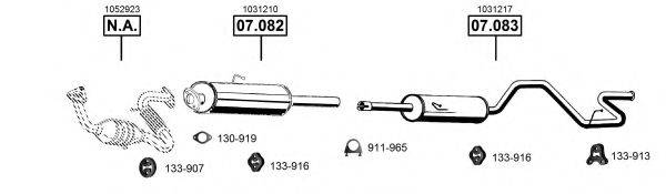 Система выпуска ОГ FO075295 ASMET