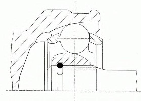 Шарнирный комплект, приводной вал 15-1027 METELLI