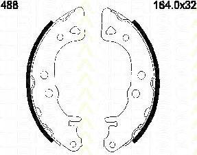 Комплект тормозных колодок 363600301230 MAGNETI MARELLI