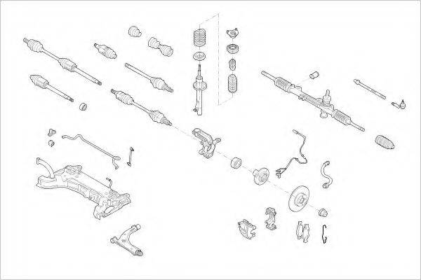 Подвеска колеса FORD-16338-F DELPHI