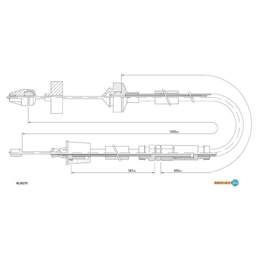 Трос сцепления 41.0173 ADRIAUTO