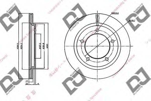 Тормозной диск BD2051 DJ PARTS