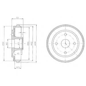 Тормозной барабан BF474 DELPHI