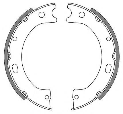 Комплект тормозных колодок, стояночная тормозная система