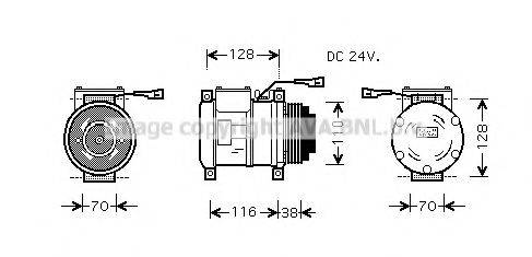 Компрессор, кондиционер IVK072 AVA QUALITY COOLING