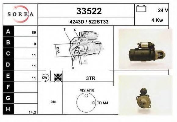 Стартер 33522 EAI