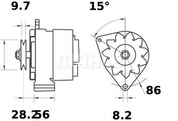 Генератор MG 218 MAHLE ORIGINAL